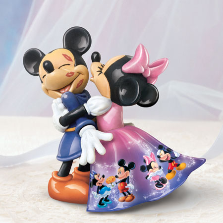 Fulfill I was surprised to add Love and Laughter Mickey and Minnie Figurine - Gift Basket Boutique Online